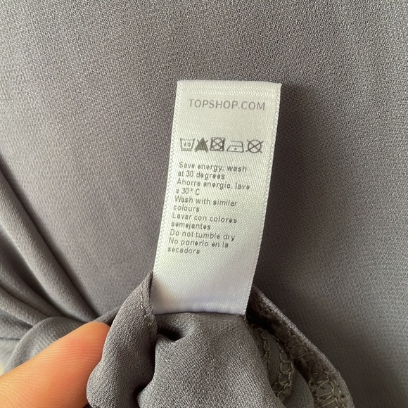 Topshop Tall - Teal Green Elegant Evening Dress with Ruffles AU 12 - Picture 15 of 15